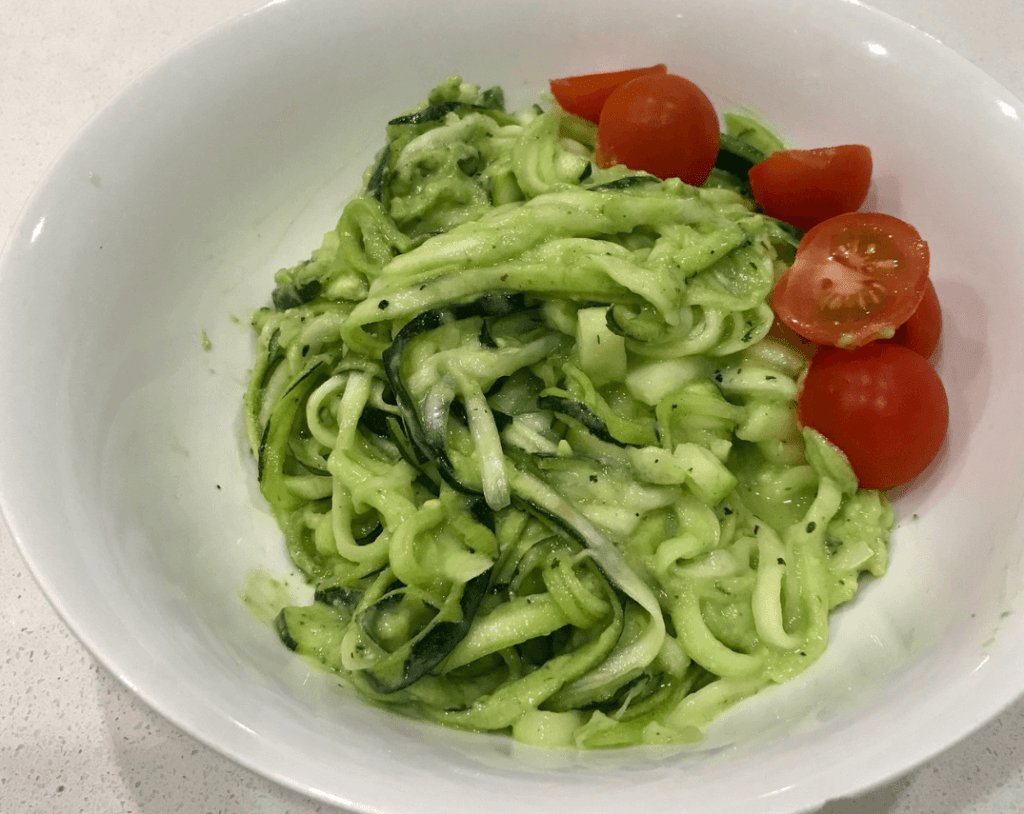 Zucchini Noodles With Avocado&nbsp;Pesto